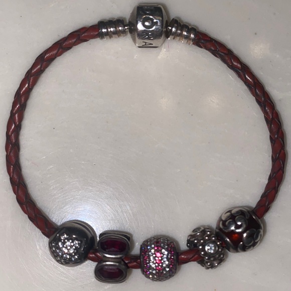 Authentic Retired Pandora Charm Bracelet - Picture 7 of 11